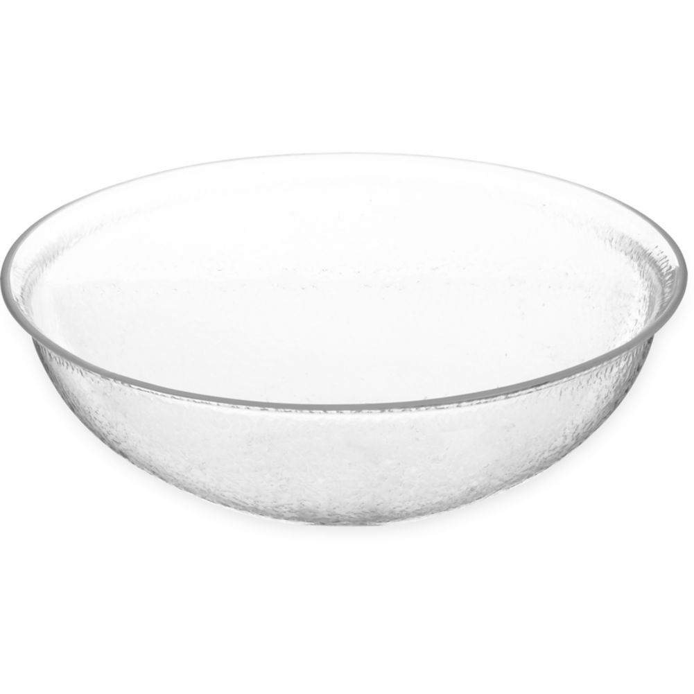 Carlisle&reg; Pebbled Acrylic Bowl, Clear, 7 Qt