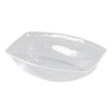 Carlisle&reg; Oval Pebbled Acrylic Bowl, Clear, 15 Qt