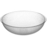 Round Pebbled Bowl, Clear, 3 Qt