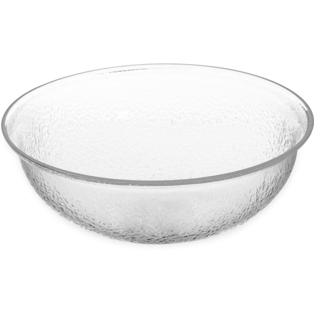 Carlisle&reg; Pebbled Acrylic Bowl, Clear, 4 Qt