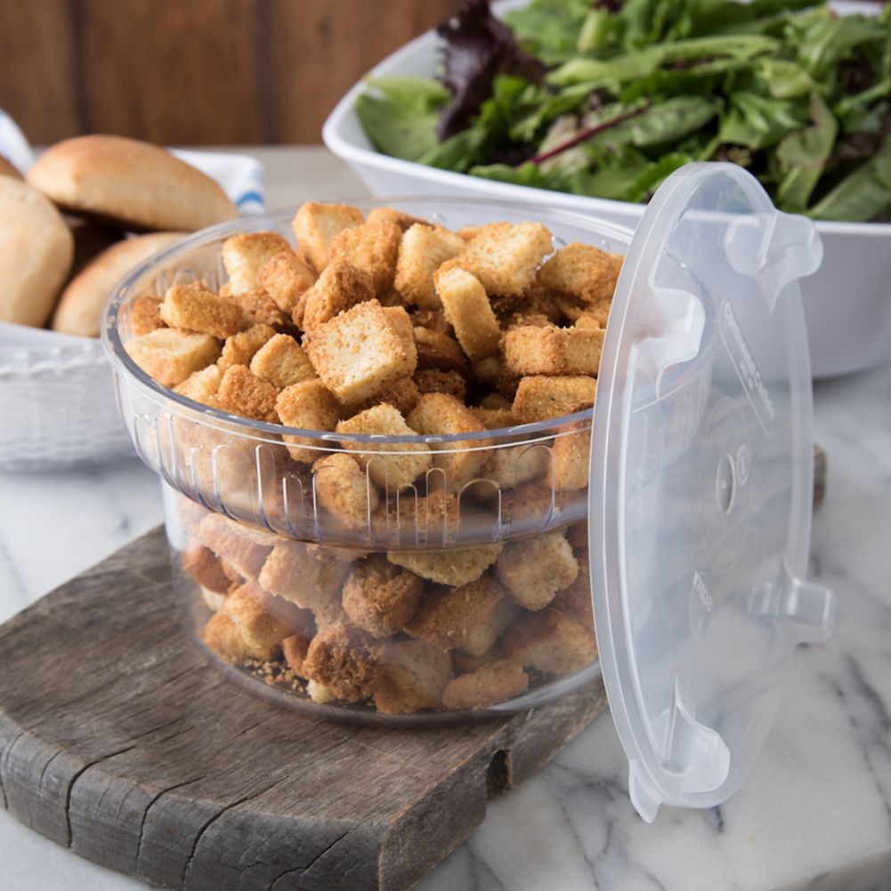 Gourmet Bowl w/ Lid, Clear, 2 Qt