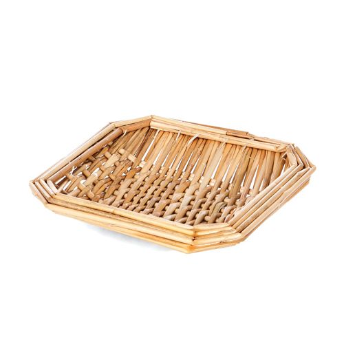 Willow Specialties 6" Square Wheat Straw Basket