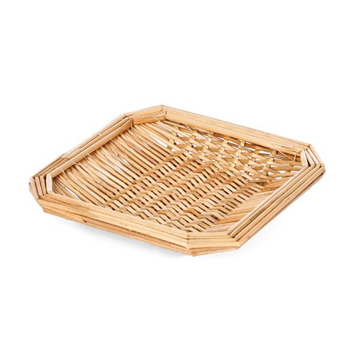 Willow Specialties 8" Square Wheat Straw Basket