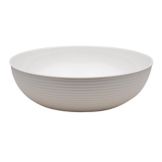 Cambro&reg; Camwear&reg; White 5.8 Qt. Round Ribbed Bowl