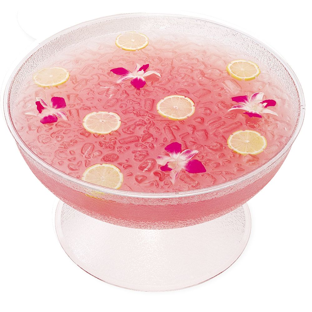Cambro Camwear&reg; Pedestal Punch Bowl, Pebbled, 40 Qt