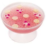Cambro Camwear&reg; Pedestal Punch Bowl, Pebbled, 40 Qt