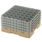 Cambro Camrack&reg; Beige Full Size 36-Compartment Glass Rack