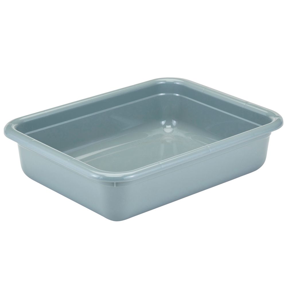 Cambro Cambox Light Gray Poly Flat Bottom Bus Box