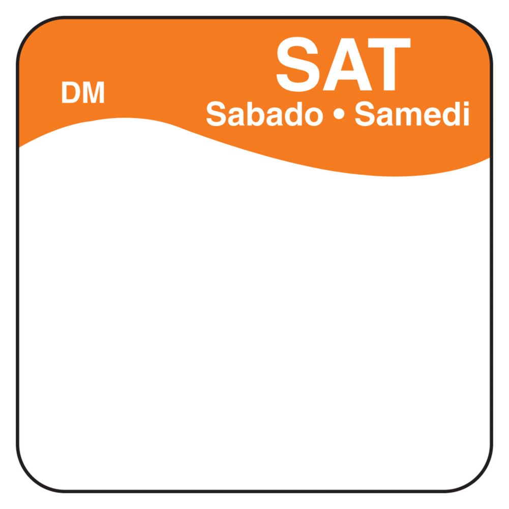 DayMark DissolveMark&trade; Blank 1" Saturday Day Square