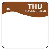 DayMark DissolveMark&trade; Blank 1" Thursday Day Square