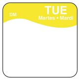 DayMark DissolveMark&trade; Blank 1" Tuesday Day Square