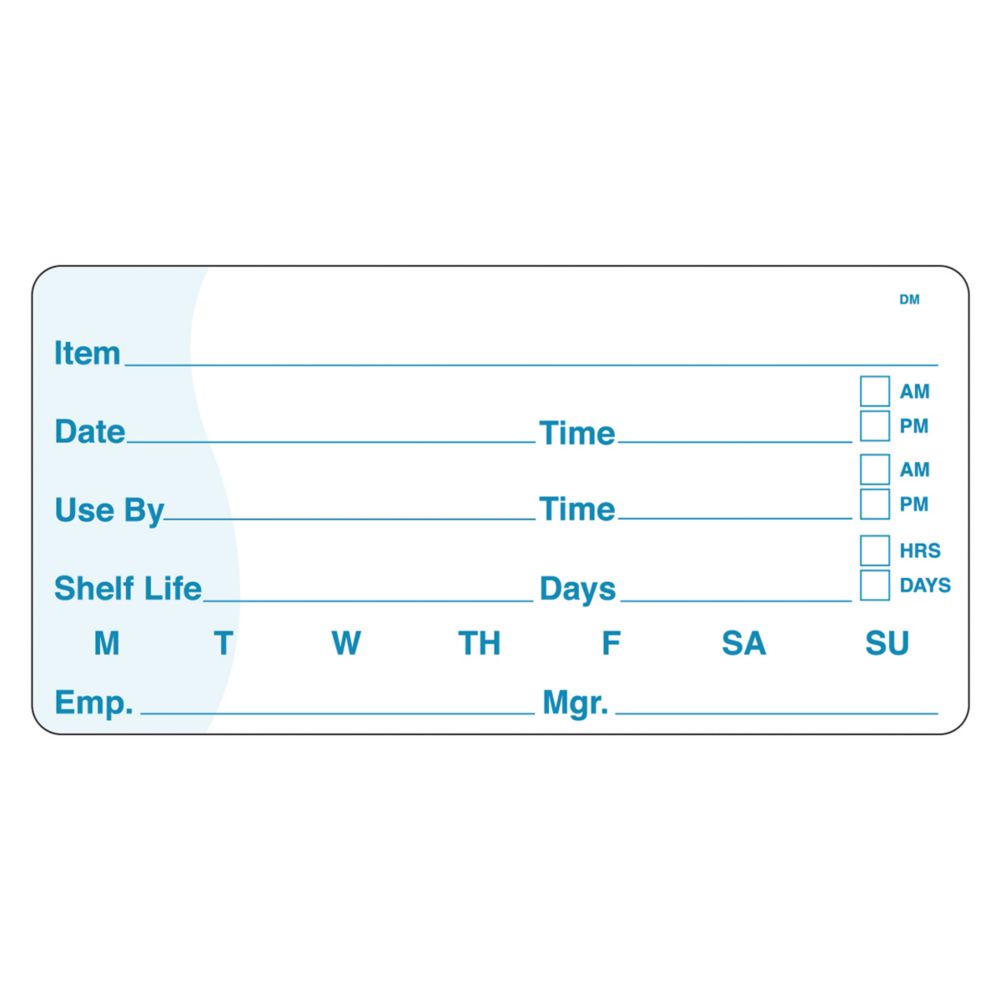 DayMark DissolveMark&trade; 2 x 4 Use By / Shelf Life Label