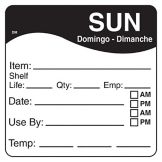 DayMark DissolveMark&trade; 2&frac12;" Sunday Day Square