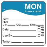 DayMark DissolveMark&trade; 2&frac12;" Monday Day Square