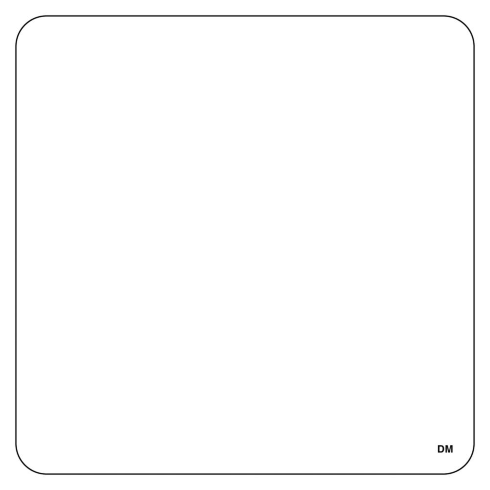 DayMark DissolveMark&trade; 2&frac12;" Blank White Label