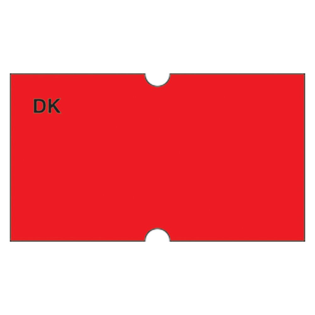 DayMark DuraMark&trade; Blank Fluorescent Red Label for DM-3 Label Gun