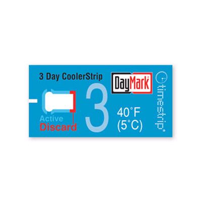 DayMark TimeStrip&reg; Color-Changing 3-Day Cooler Label