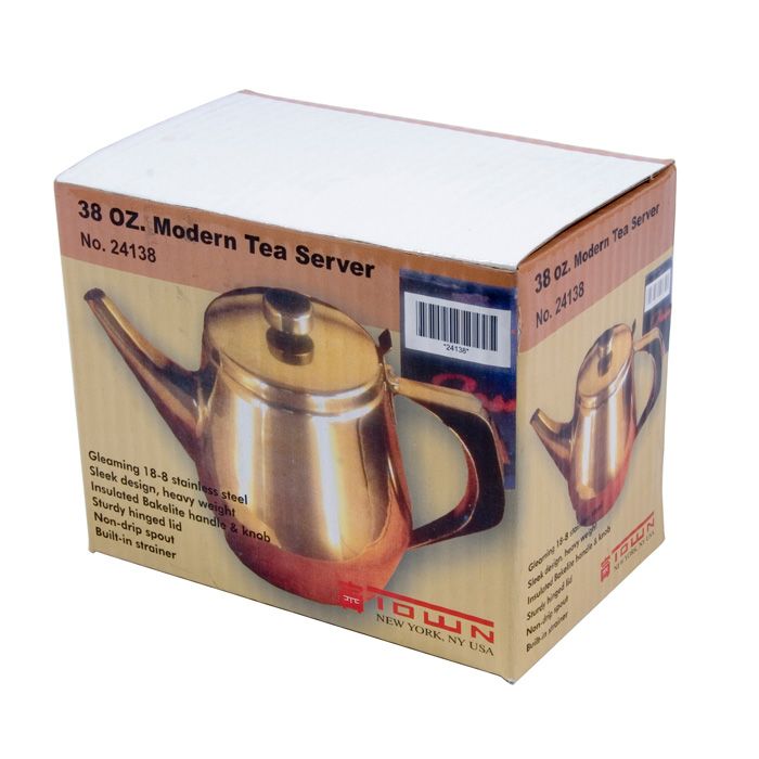 Town Food Service 38 Oz. Modern Tea Server