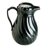 Vollrath Tilt and Pour Black SwirlServe 42 Oz Ins. Beverage Server