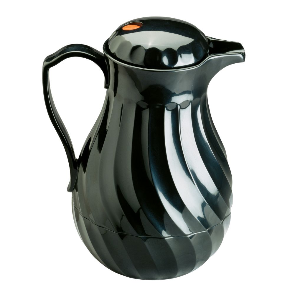 Vollrath Tilt & Pour SwirlServe Black 20 Oz. Ins. Beverage Server