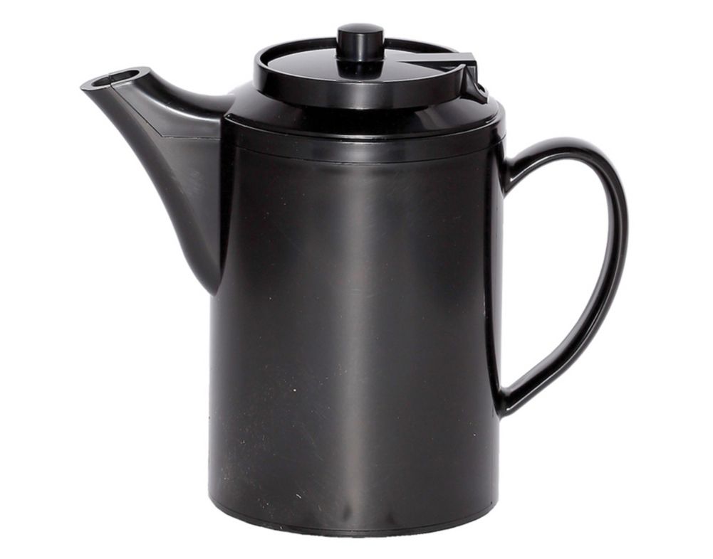 Service Ideas Plastic .5 liter Black Teapot