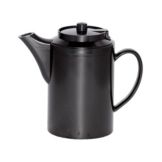 Service Ideas Plastic .5 liter Black Teapot
