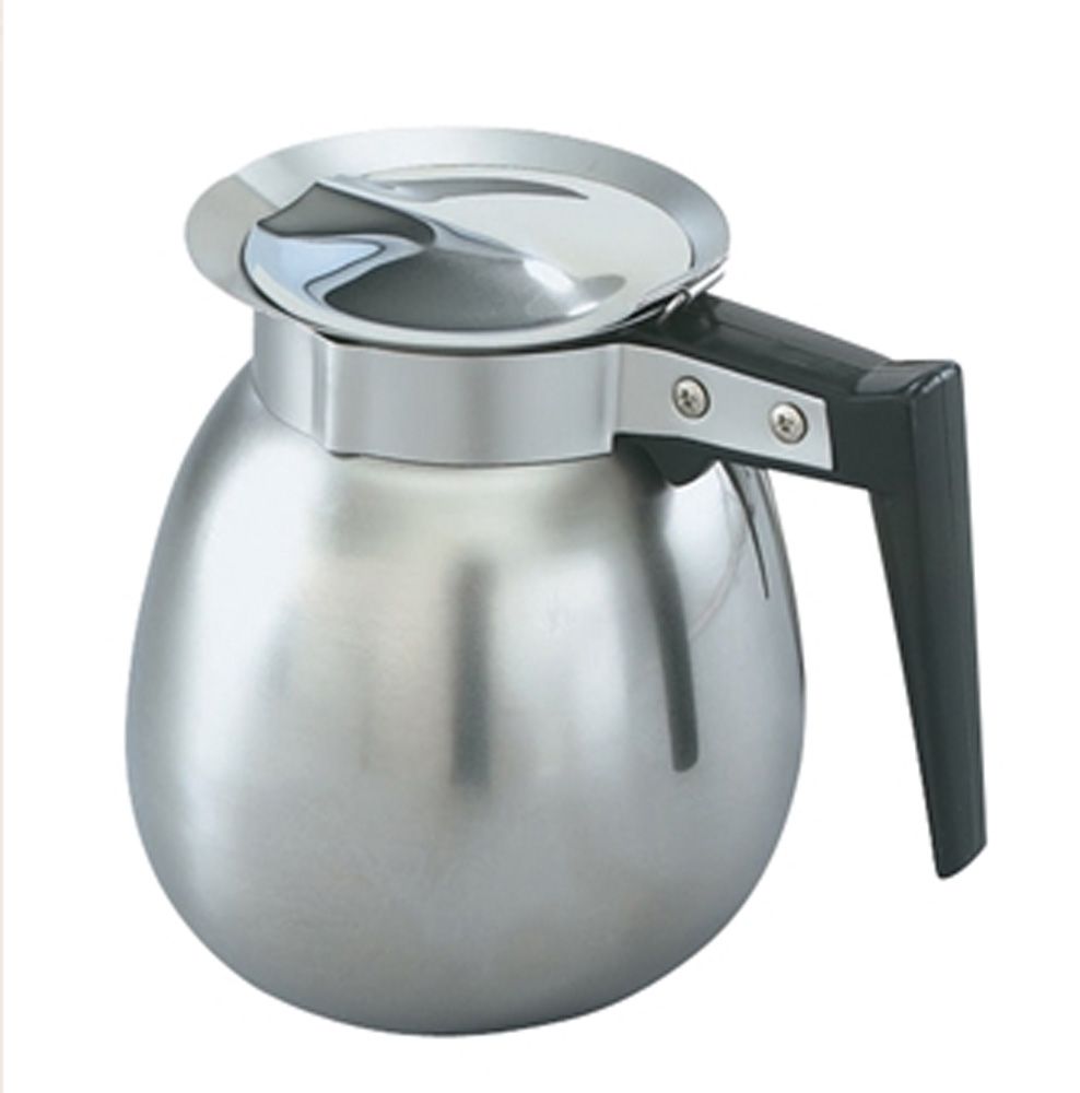 Vollrath Mirror Finish S/S Black Handle Plain 2 Qt Coffee Decanter