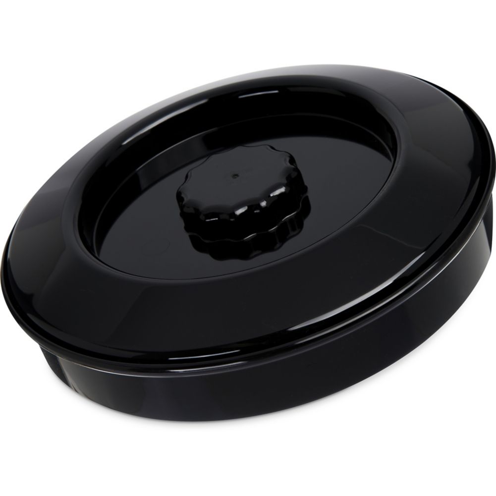 Carlisle 7-1/2" Black Tortilla Server w/ Lid