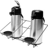 Service Ideas Black Steel Wire 2 Airpot Rack