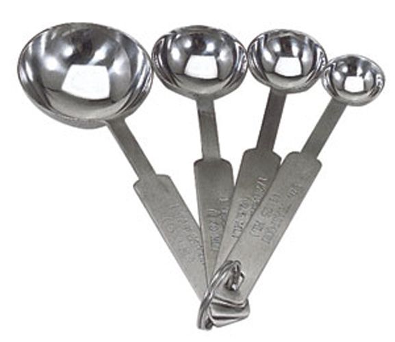 Update International Heavy Gauge S/S Measuring Spoon Set