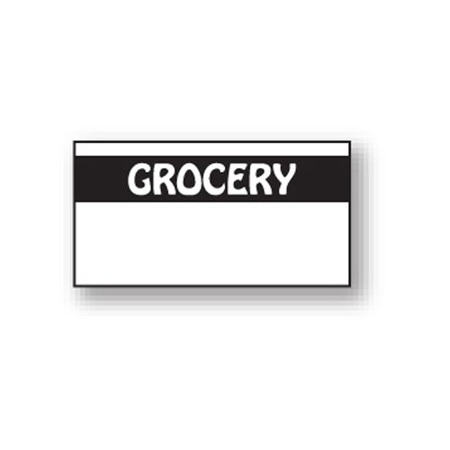 DayMark White / Black Grocery Label for Monarch 1110 Label Gun