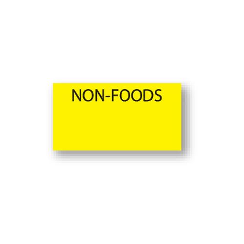 DayMark Yellow / Black Non-Foods Label for Monarch 1110 Label Gun
