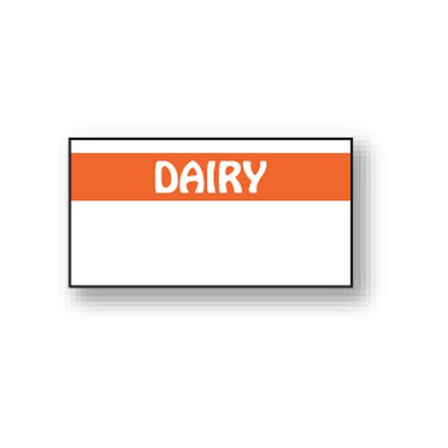 DayMark DuraMark White / Orange Dairy Label for Monarch 1110 Label Gun