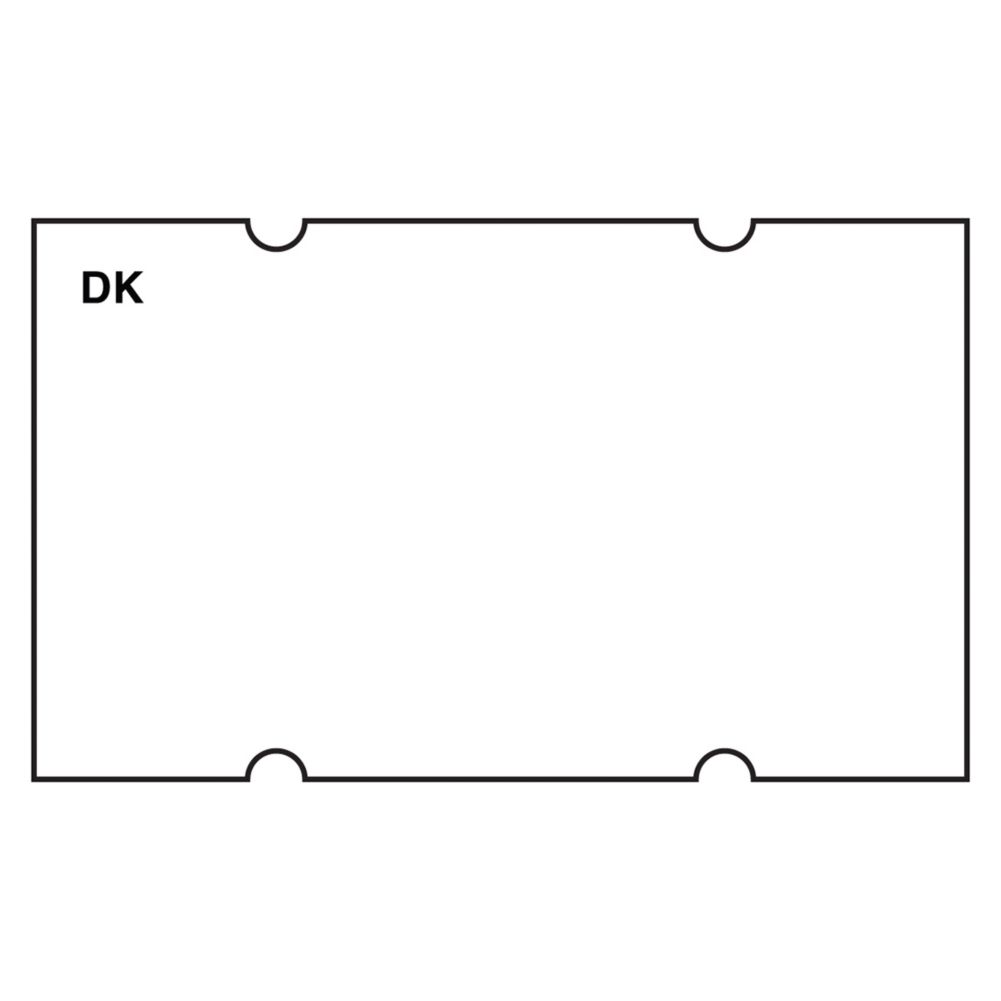 DayMark DuraMark&trade; Blank White Label for DM-5 Label Gun