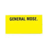 Yellow Label W/ "General MDSE" Logo