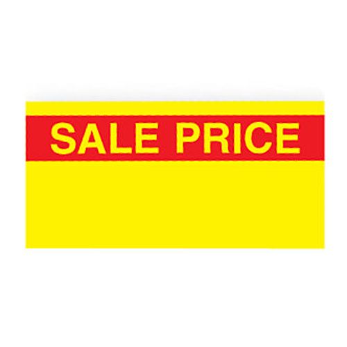 Yellow Label W/ "Sale Price" Logo