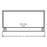 Randell&reg; 72" x 30" x 35" Enclosed Base S/S Worktop