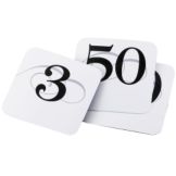 Cal-Mil # 51 - 100 White Number Cards