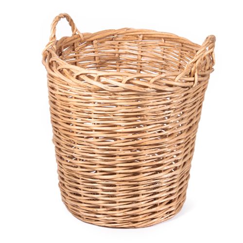 Willow Specialties 20-1/2" Round Willow Bin With Handles