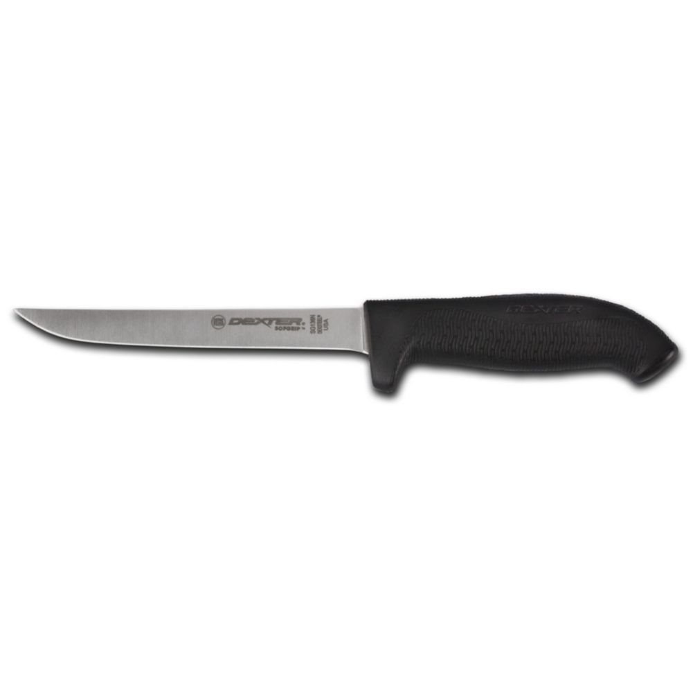 Dexter Russell SofGrip 6" Narrow Boning Knife w/ Black Handle