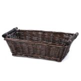Willow Specialties 14-3/4" x 8-3/4" Brown Willow Basket