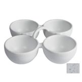 Bugambilia 4 Division Condiment Bowl, Marble White