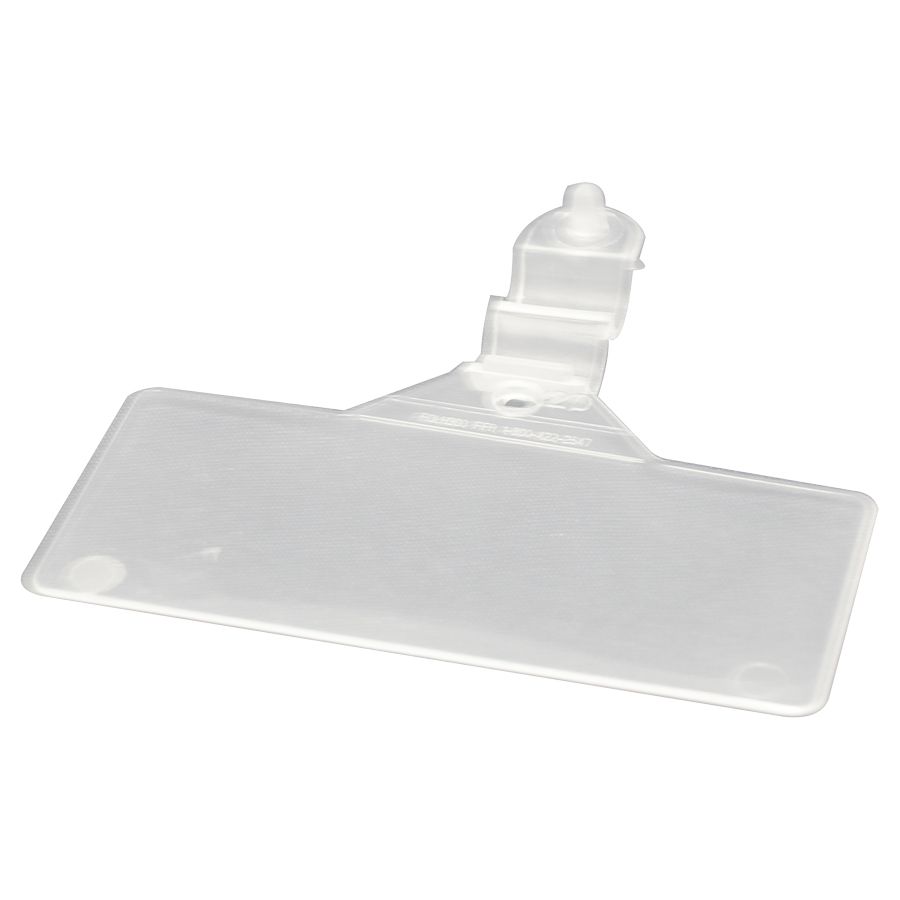 Plastic Snappy Tag w/o Labels, Clear, 3" x 1-1/4"