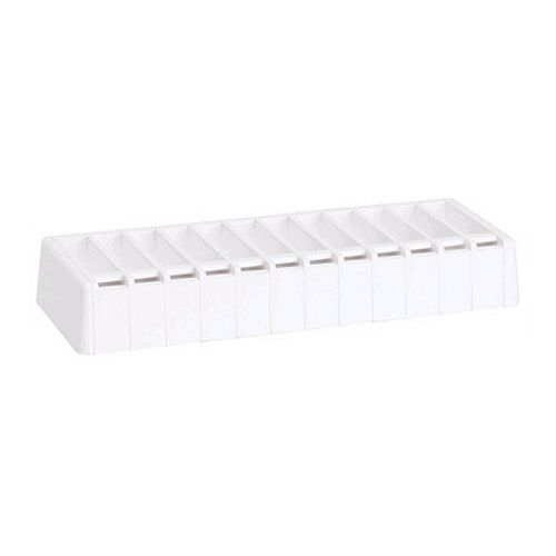 Plastic Label Dispenser For 3/4"-1" Labels, Holds 12 Rolls