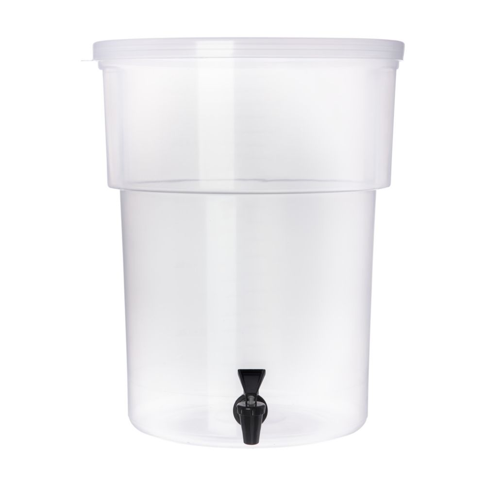 Carlisle Round Beverage Dispenser, Clear, 5 Gal