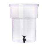 Carlisle Round Beverage Dispenser, Clear, 5 Gal