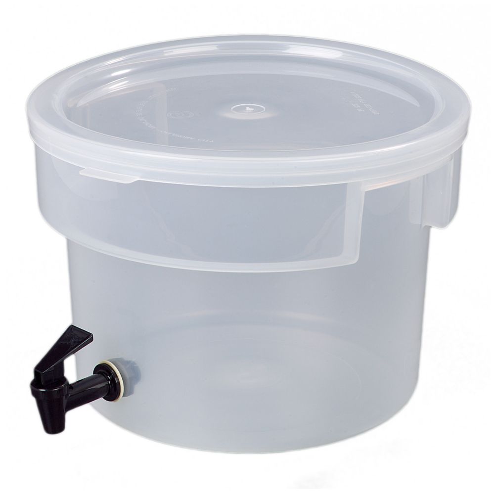 Carlisle Round Beverage Dispenser, Clear, 3 Gal