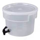 Carlisle Round Beverage Dispenser, Clear, 3 Gal