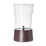 Carlisle Round Beverage Dispenser w/ Base, Clear, 5 Gal