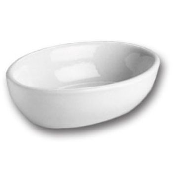 Hall&reg; China White 14 Oz. Deep Oval Baker